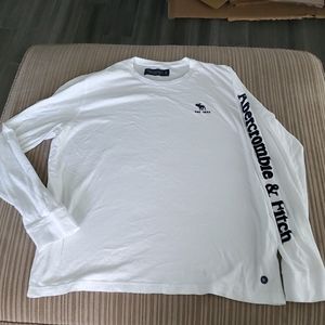 Mens XL Abercrombie Long Sleeve white